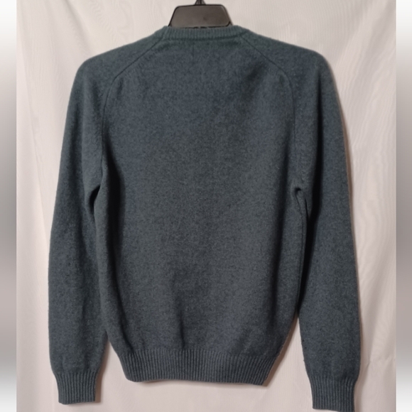 GIASONE Blue Merino Wool/ Cashmere Crew Neck Sweater.M - Picture 7 of 12
